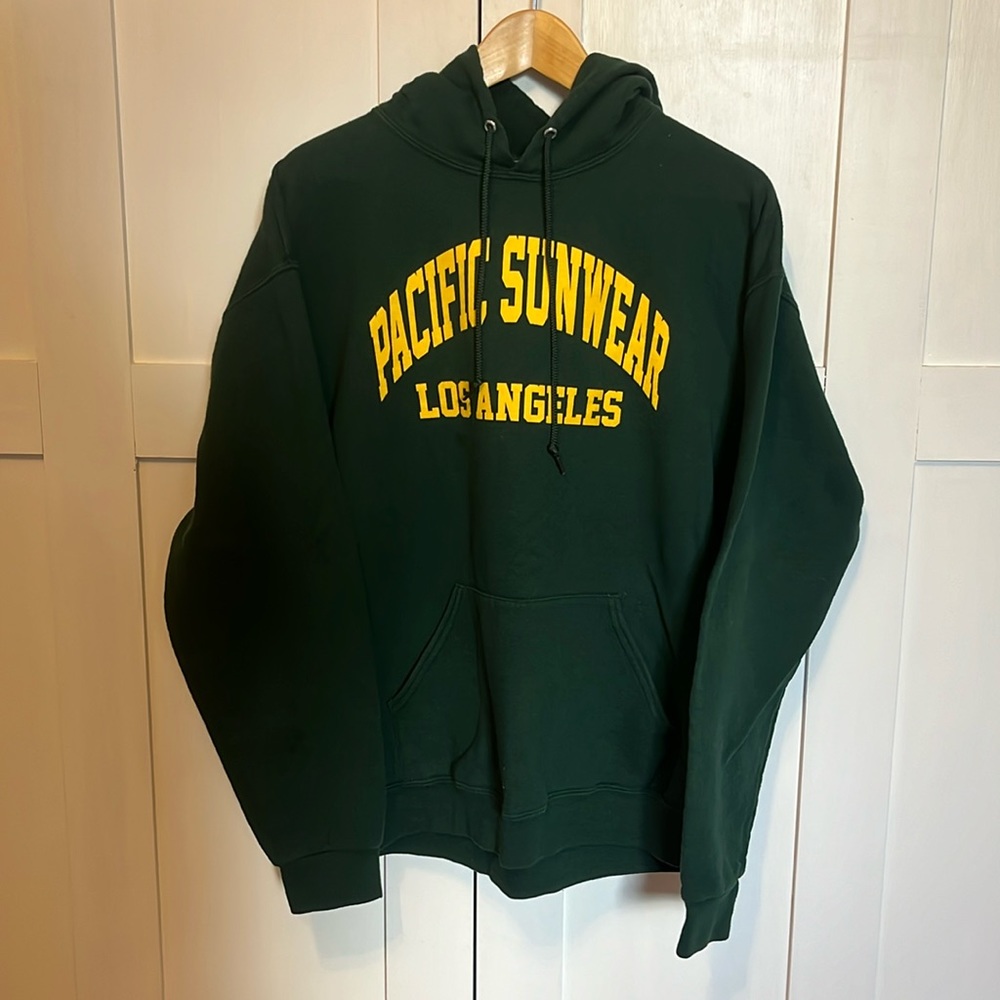 Green and yellow PacSun hoodie